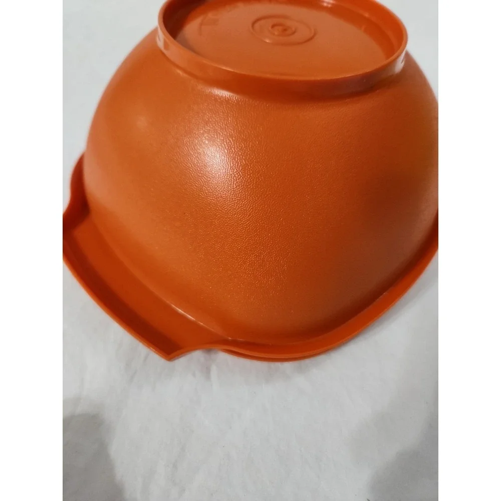 Vintage Tupperware Bowl 838-7 with Lid Orange